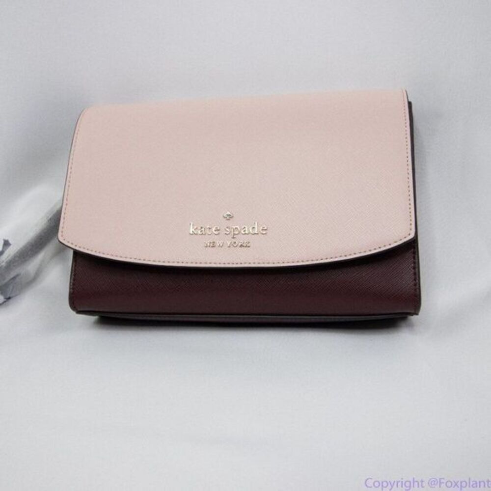 NWT kate spade Carson colorblock convertible crossbody‎ , Rose smoke - Picture 7 of 11